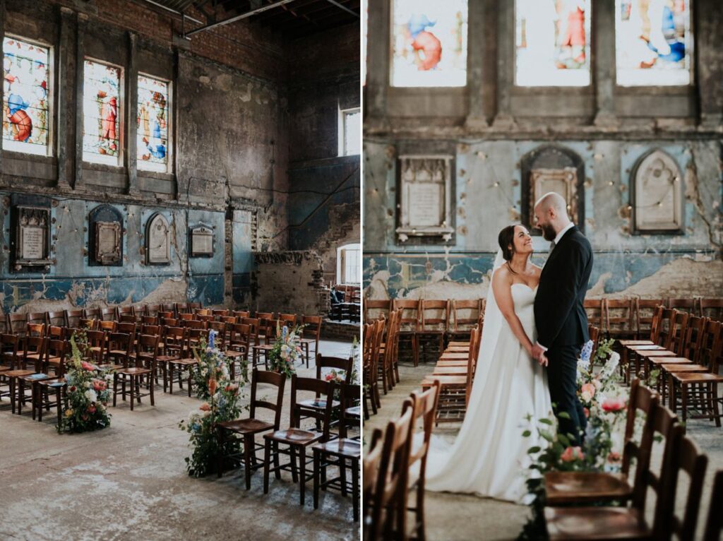 London Wedding Ceremony at Asylum Chapel in Caroline Gardens - Alternative Wedding Photography We Heart Pictures