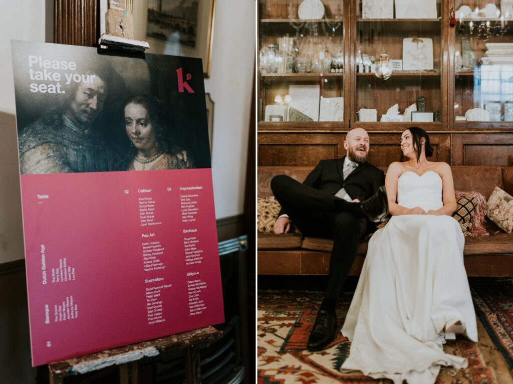 Amazing wedding stationary - London Wedding at Brunswick House - Alternative Wedding Photography We Heart Pictures