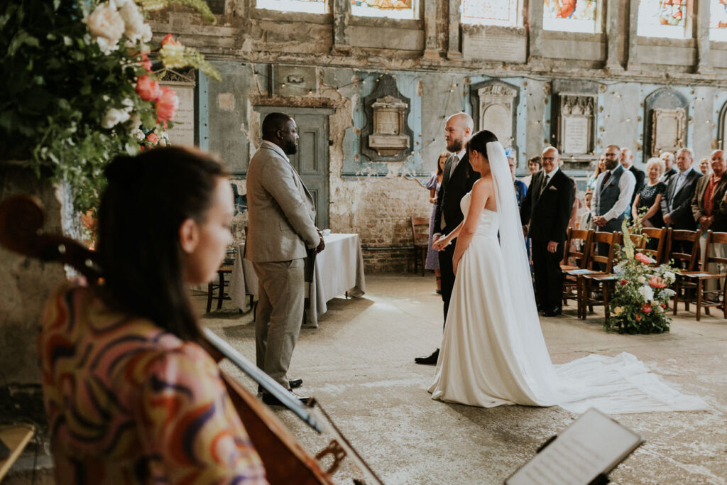 London Wedding Ceremony at Asylum Chapel in Caroline Gardens - Alternative Wedding Photography We Heart Pictures