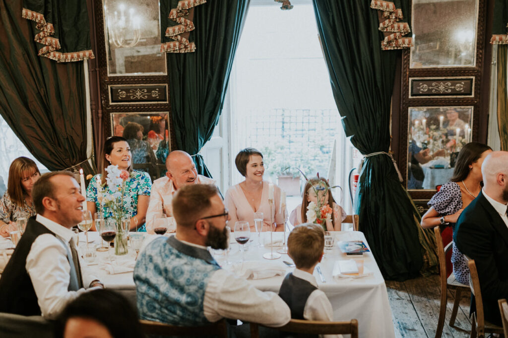 Speeches time - London Wedding at Brunswick House - Alternative Wedding Photography We Heart Pictures