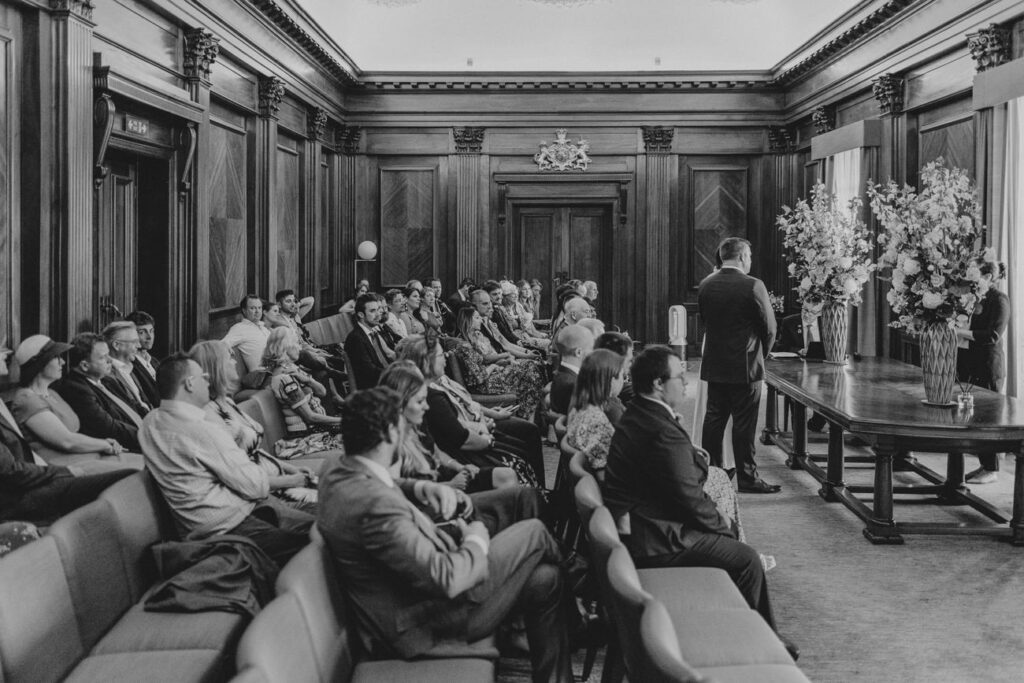 London wedding at Old Marylebone Town Hall and Petersham Nurseries in Covent Garden Alternative Wedding Photographer We Heart Pictures