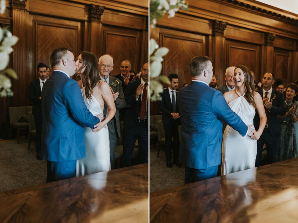 London wedding at Old Marylebone Town Hall and Petersham Nurseries in Covent Garden Alternative Wedding Photographer We Heart Pictures