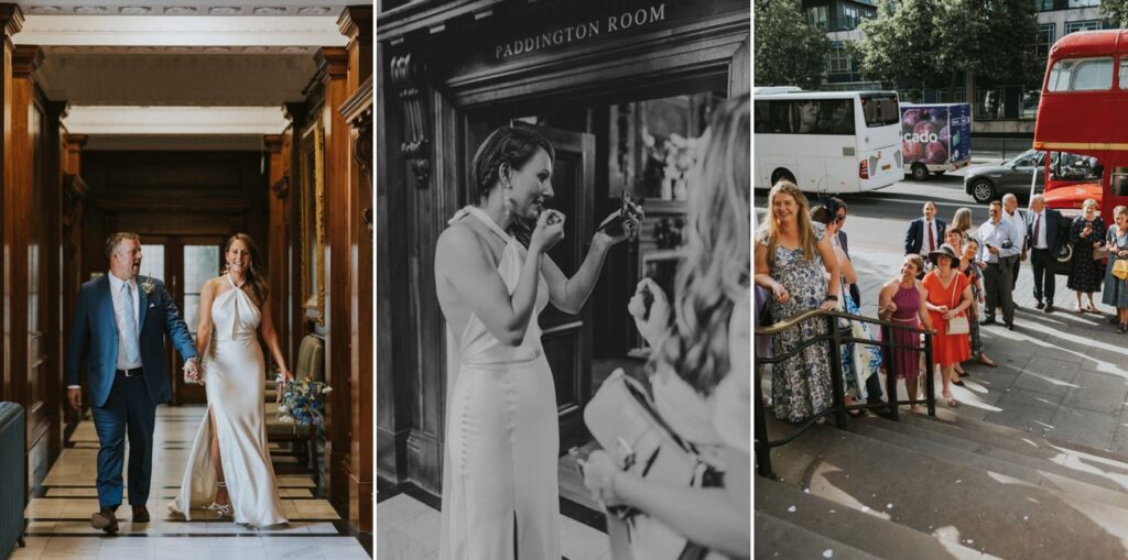 London wedding at Old Marylebone Town Hall and Petersham Nurseries in Covent Garden Alternative Wedding Photographer We Heart Pictures