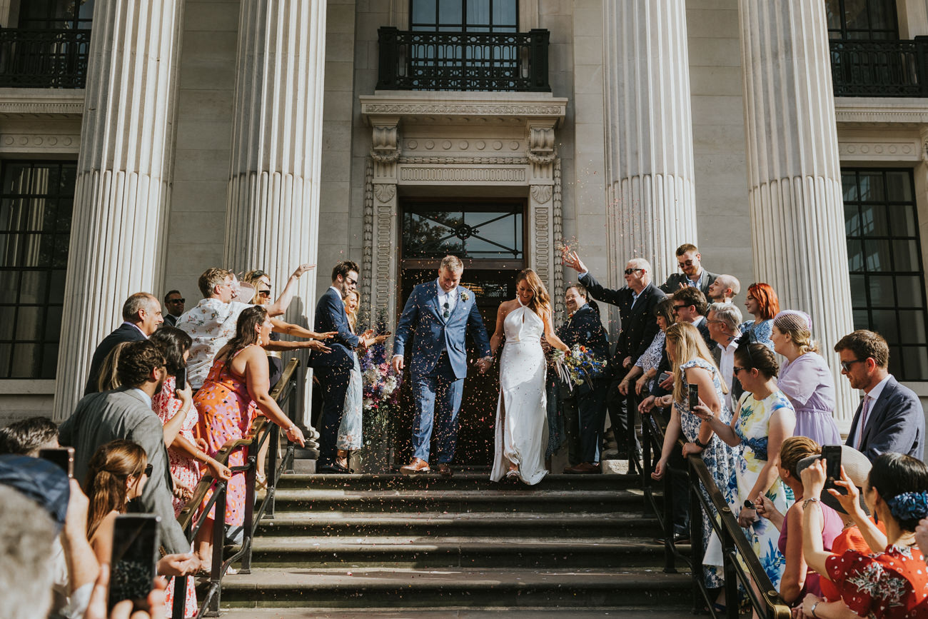 London wedding at Old Marylebone Town Hall and Petersham Nurseries in Covent Garden Alternative Wedding Photographer We Heart Pictures