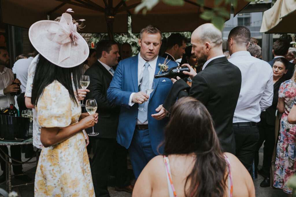 London wedding at Old Marylebone Town Hall and Petersham Nurseries in Covent Garden Alternative Wedding Photographer We Heart Pictures