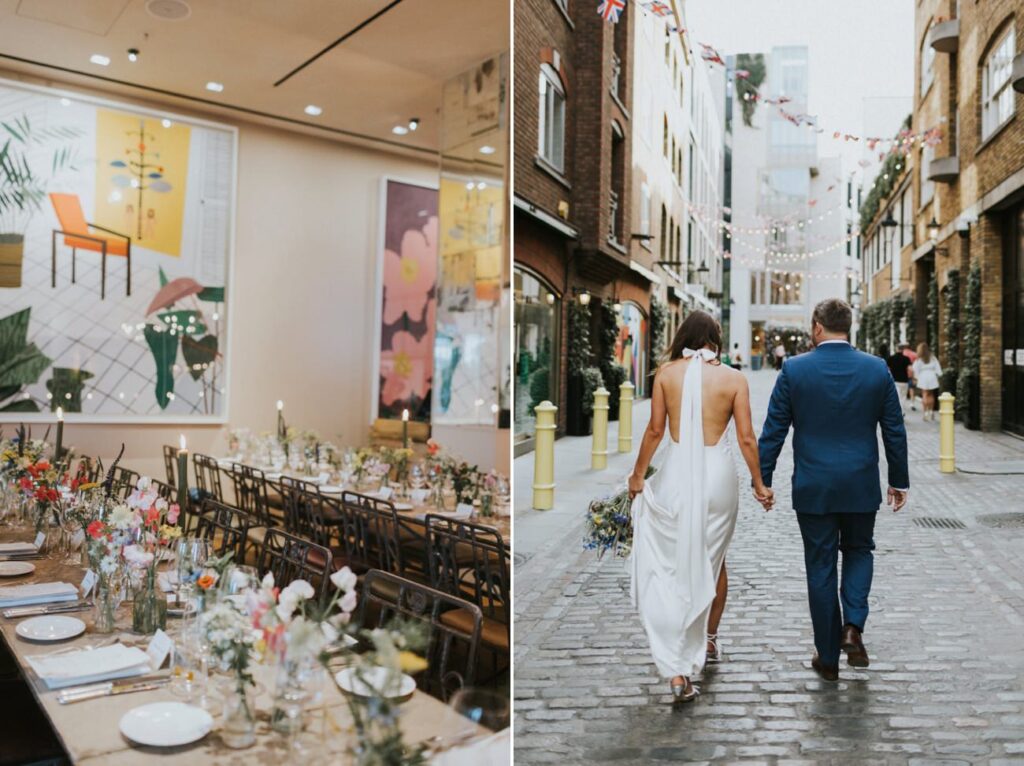 London wedding at Old Marylebone Town Hall and Petersham Nurseries in Covent Garden Alternative Wedding Photographer We Heart Pictures