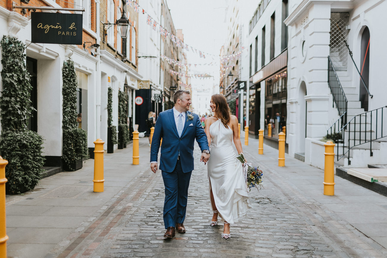 London wedding at Old Marylebone Town Hall and Petersham Nurseries in Covent Garden Alternative Wedding Photographer We Heart Pictures