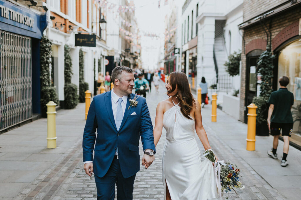 London wedding at Old Marylebone Town Hall and Petersham Nurseries in Covent Garden Alternative Wedding Photographer We Heart Pictures