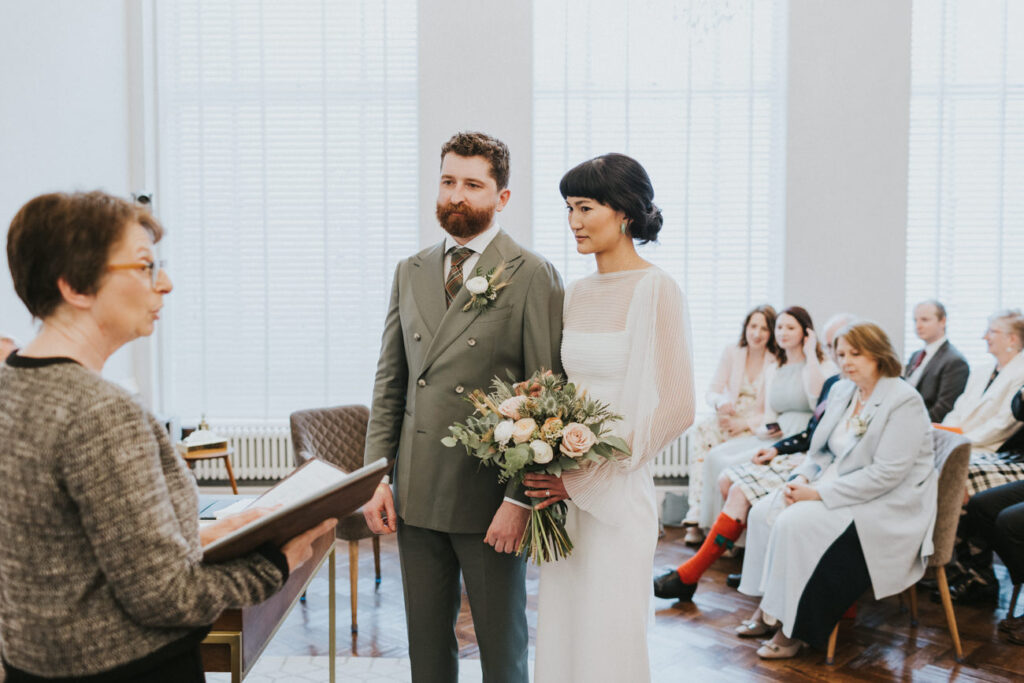 London Islington Town Hall and LARDO / Alternative Wedding Photographer