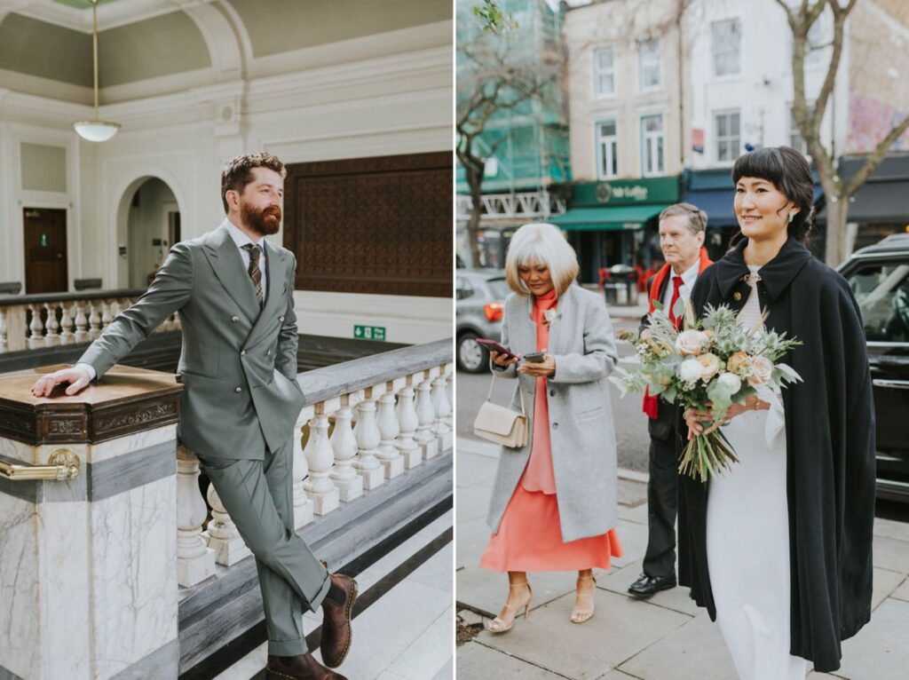 London Islington Town Hall and LARDO / Alternative Wedding Photographer