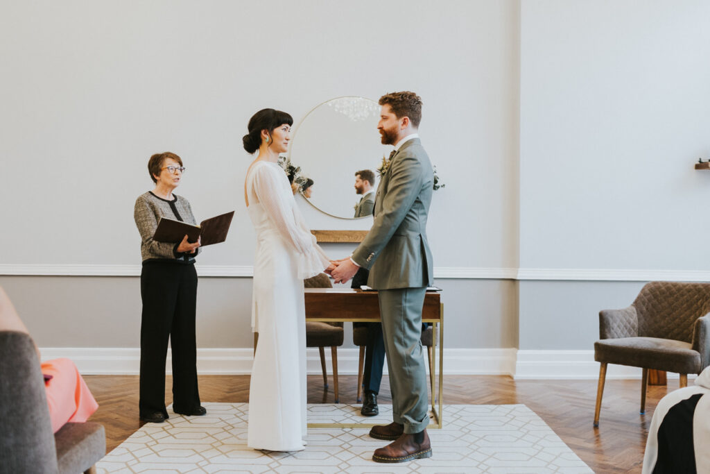 London Islington Town Hall and LARDO / Alternative Wedding Photographer