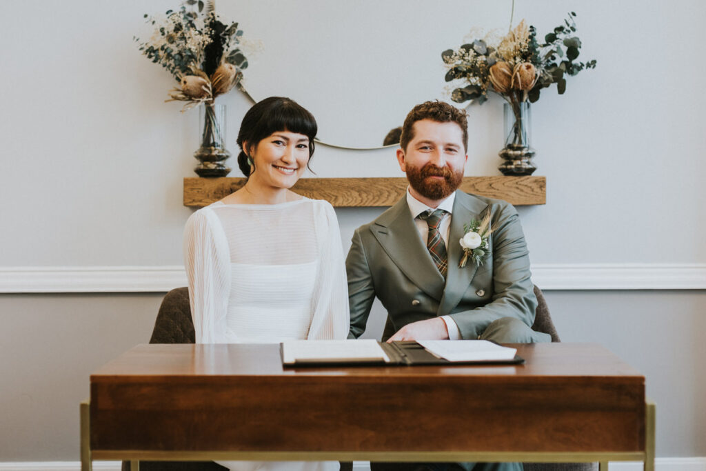 London Islington Town Hall and LARDO / Alternative Wedding Photographer