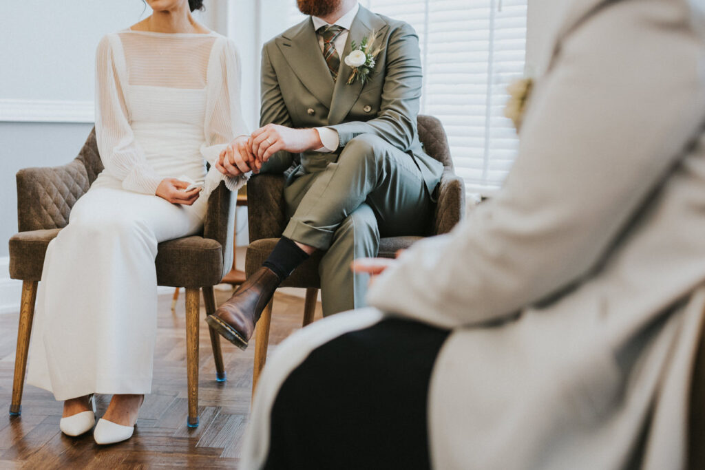 London Islington Town Hall and LARDO / Alternative Wedding Photographer