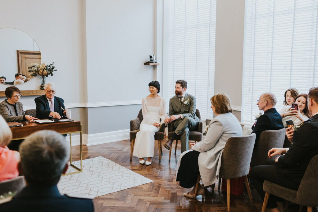 London Islington Town Hall and LARDO / Alternative Wedding Photographer