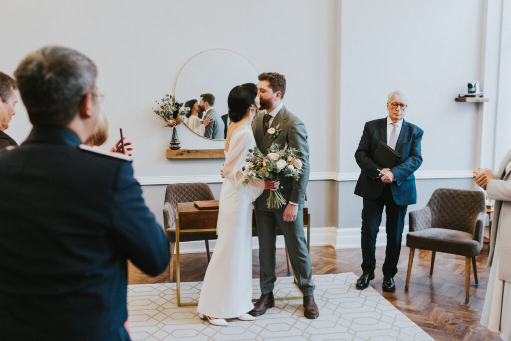 London Islington Town Hall and LARDO / Alternative Wedding Photographer