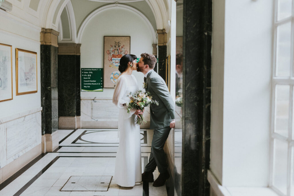 London Islington Town Hall and LARDO / Alternative Wedding Photographer