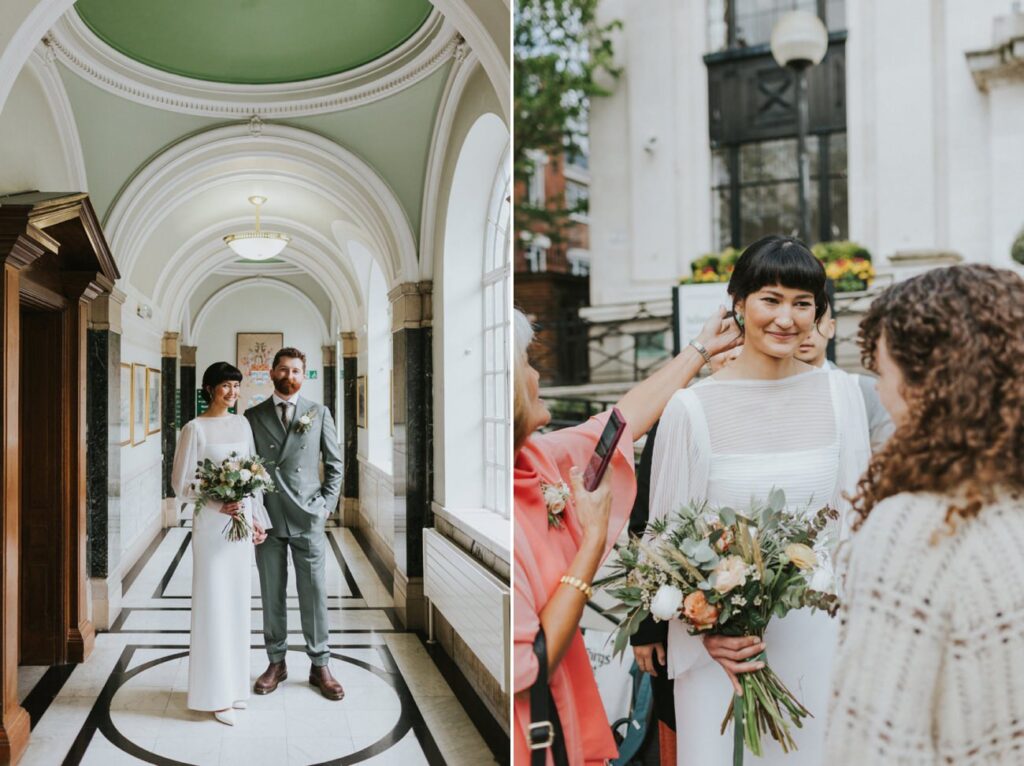 London Islington Town Hall and LARDO / Alternative Wedding Photographer