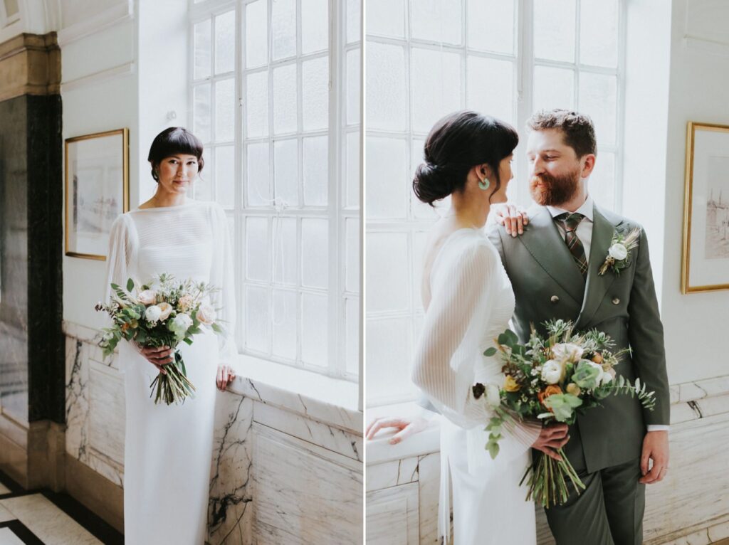 London Islington Town Hall and LARDO / Alternative Wedding Photographer