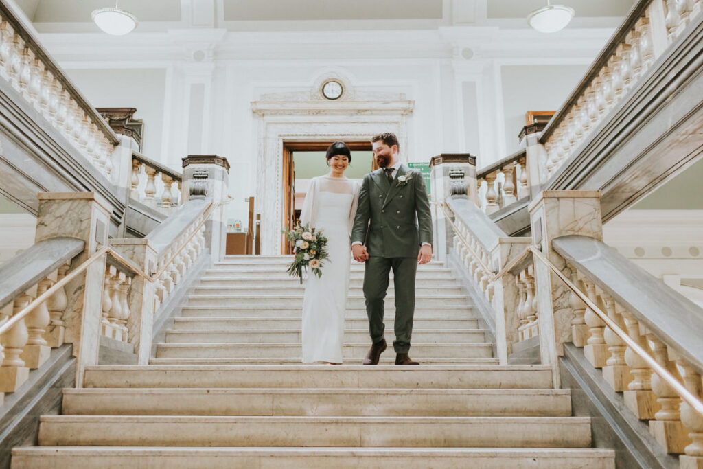 London Islington Town Hall and LARDO / Alternative Wedding Photographer