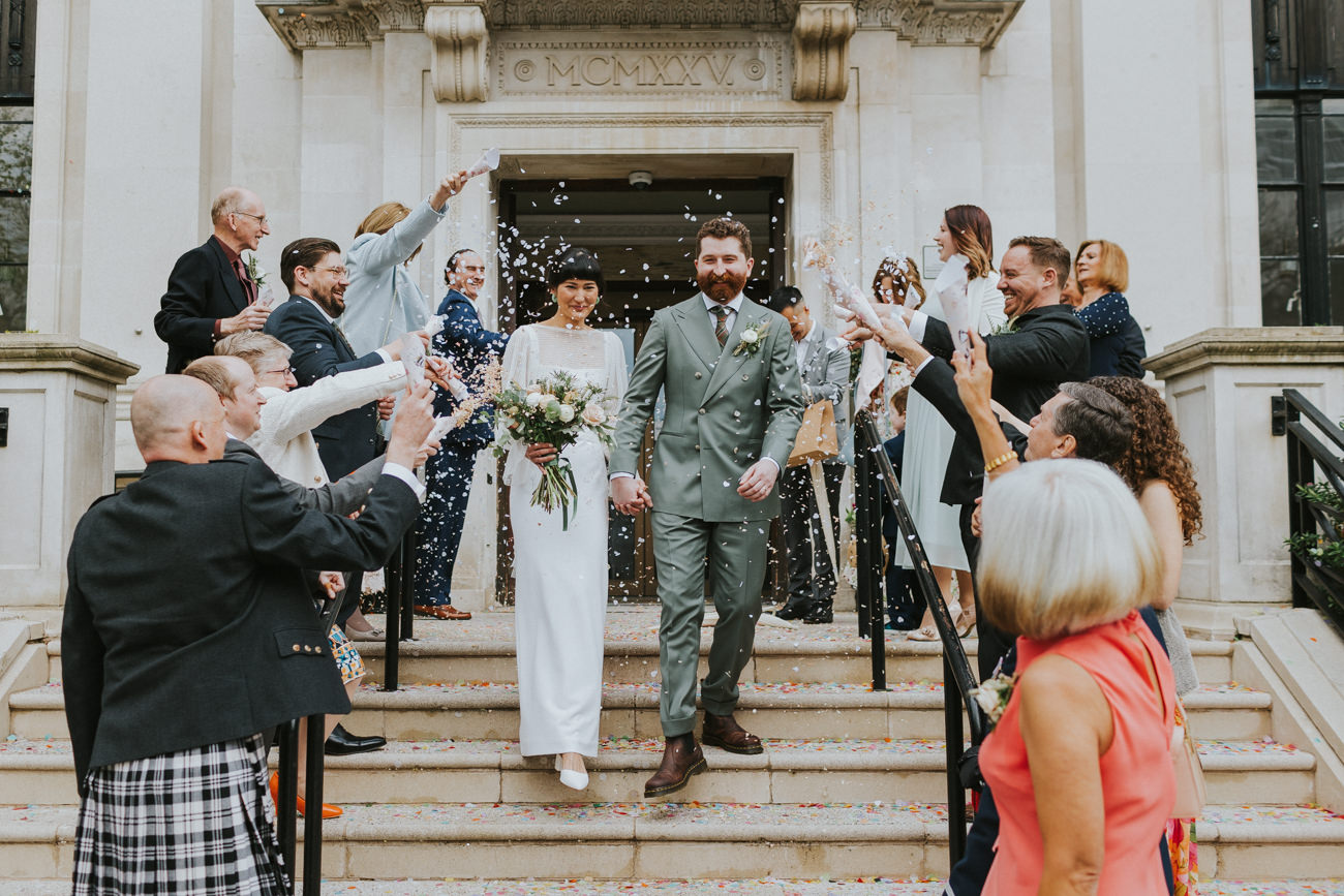 Confetti London Islington Town Hall and LARDO / Alternative Wedding Photographer