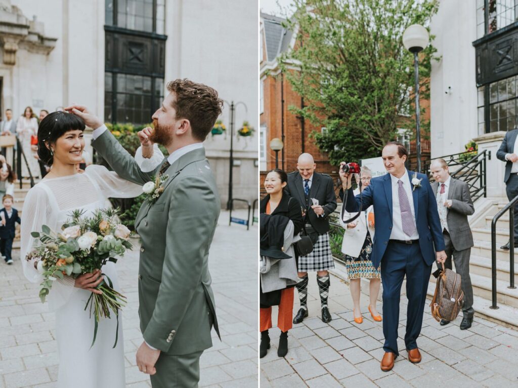 London Islington Town Hall and LARDO / Alternative Wedding Photographer