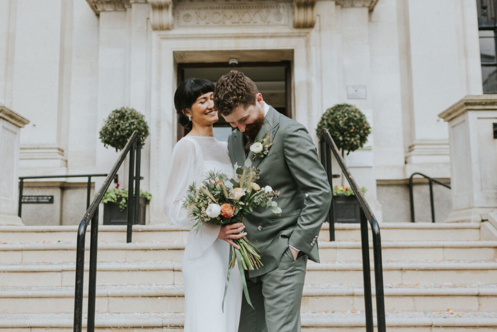 London Islington Town Hall and LARDO / Alternative Wedding Photographer