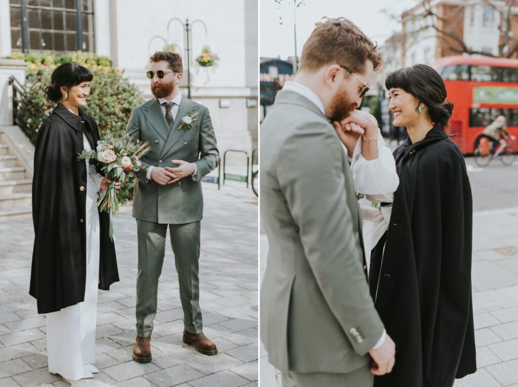 London Islington Town Hall and LARDO / Alternative Wedding Photographer