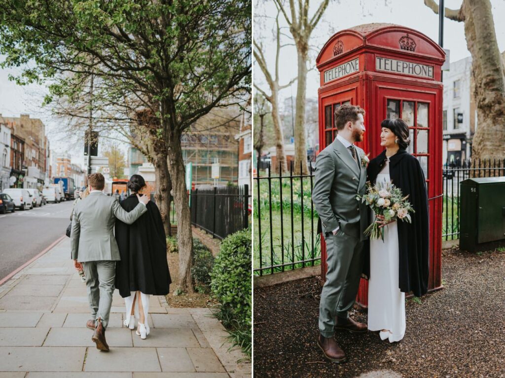 London Islington Town Hall and LARDO / Alternative Wedding Photographer