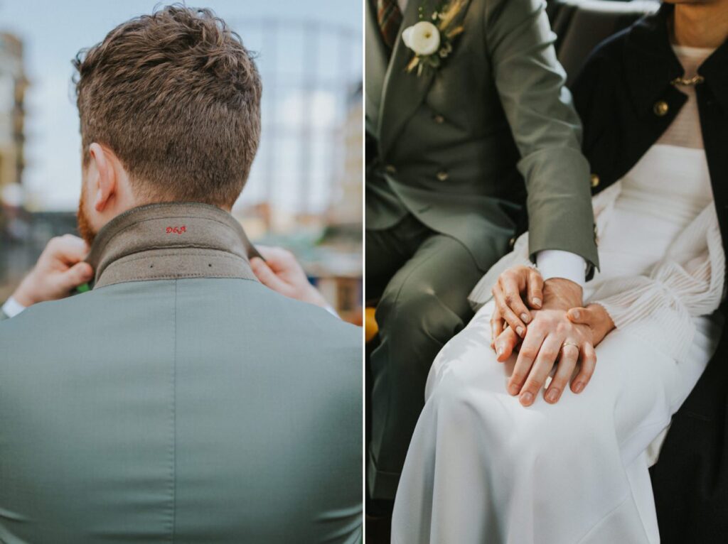 London Islington Town Hall and LARDO / Alternative Wedding Photographer / Hackney Canal Bride and Groom Portraits.