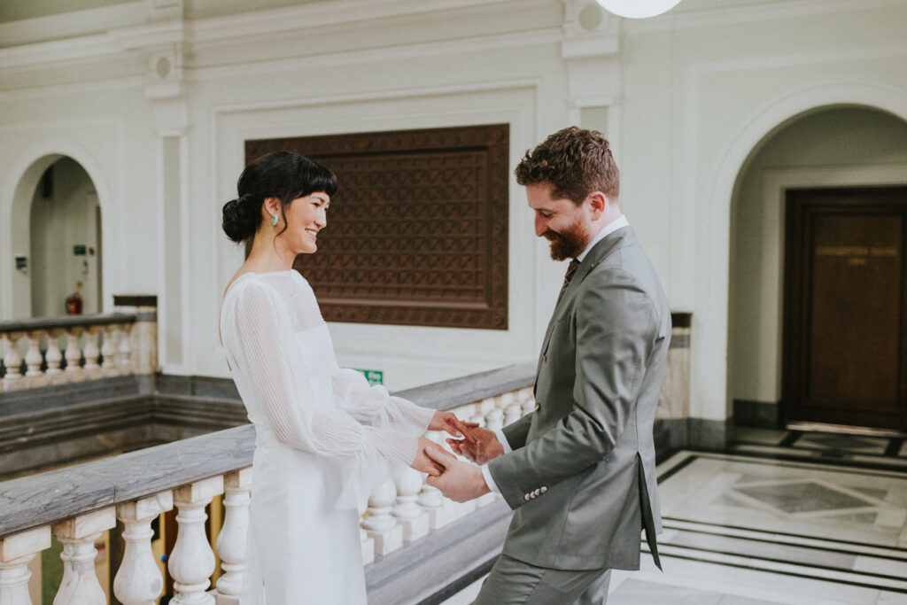 London Islington Town Hall and LARDO / Alternative Wedding Photographer