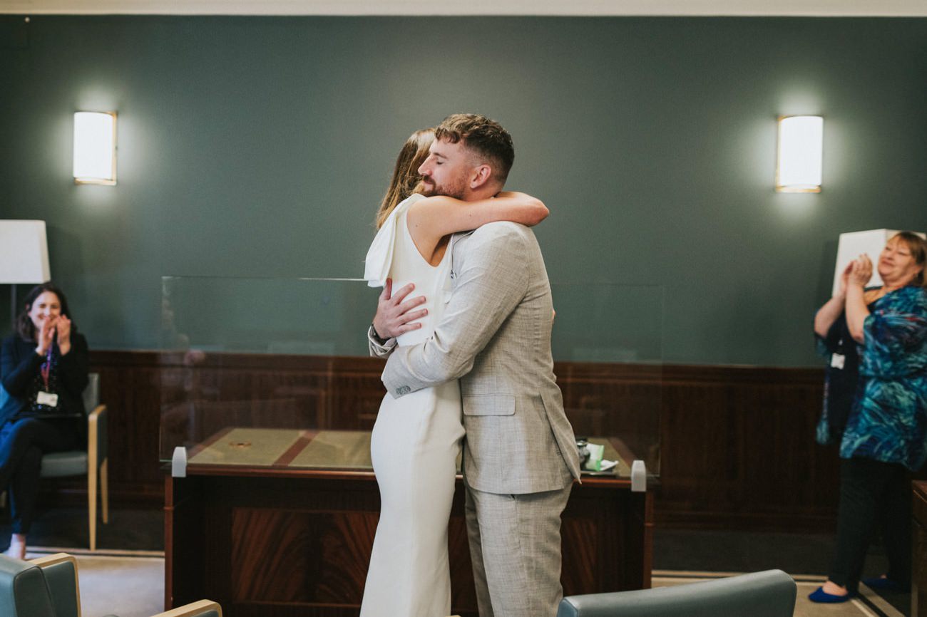 Wedding Elopement ceremony at Hackney Town Hall London