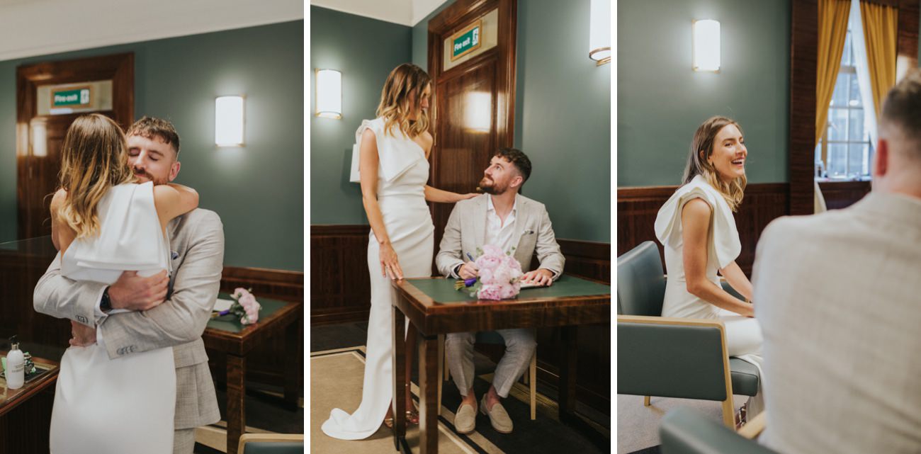 Wedding Elopement ceremony at Hackney Town Hall London