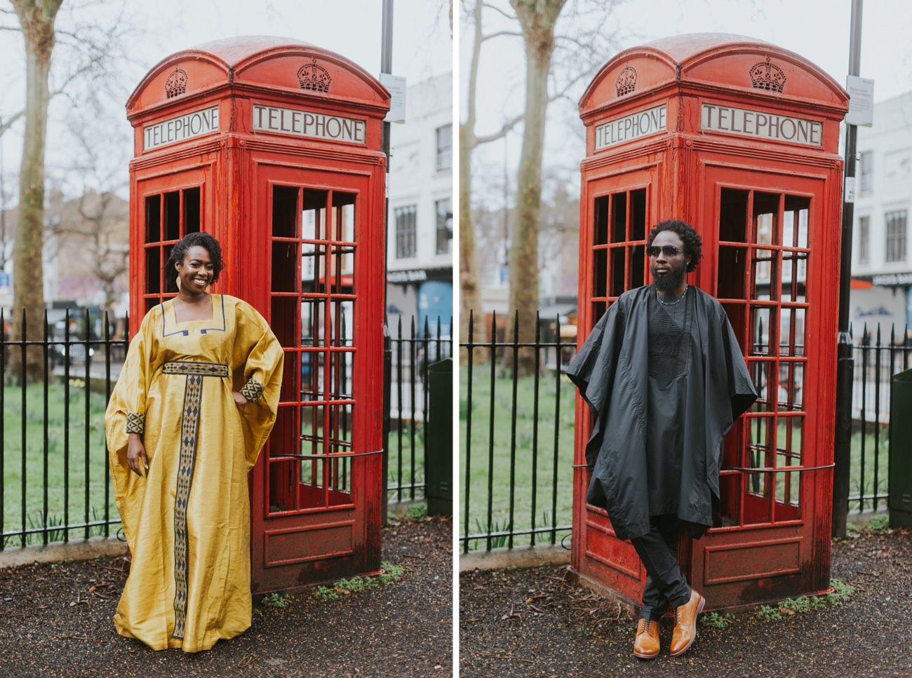 British Telephone Boxes in Islington, Portraits in London